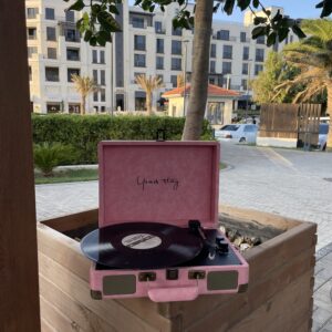 Gramofon-val oxuducu | retro pikap | Nostolji musiqi Pink