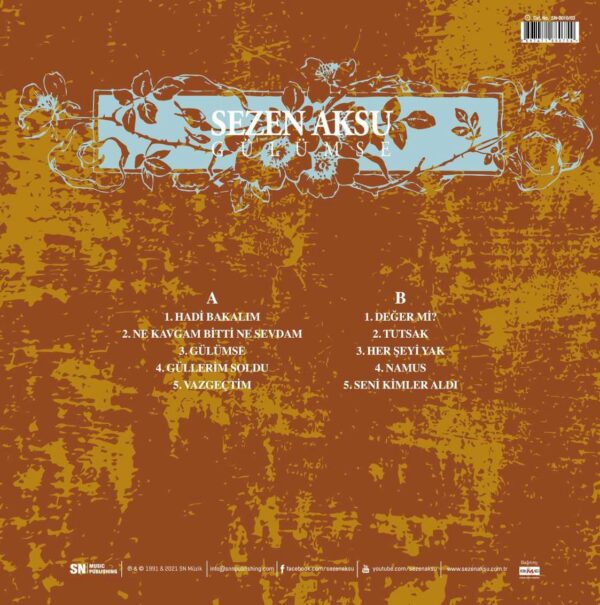 Sezen Aksu (Gülümsə) - Plak (Vinyl) Plastinka LP - Image 2