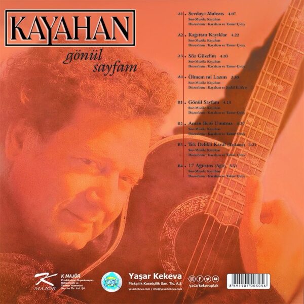 Kayahan ( Gönül Sayfam ) plak (Vinyl) Plastinka LP - Image 2