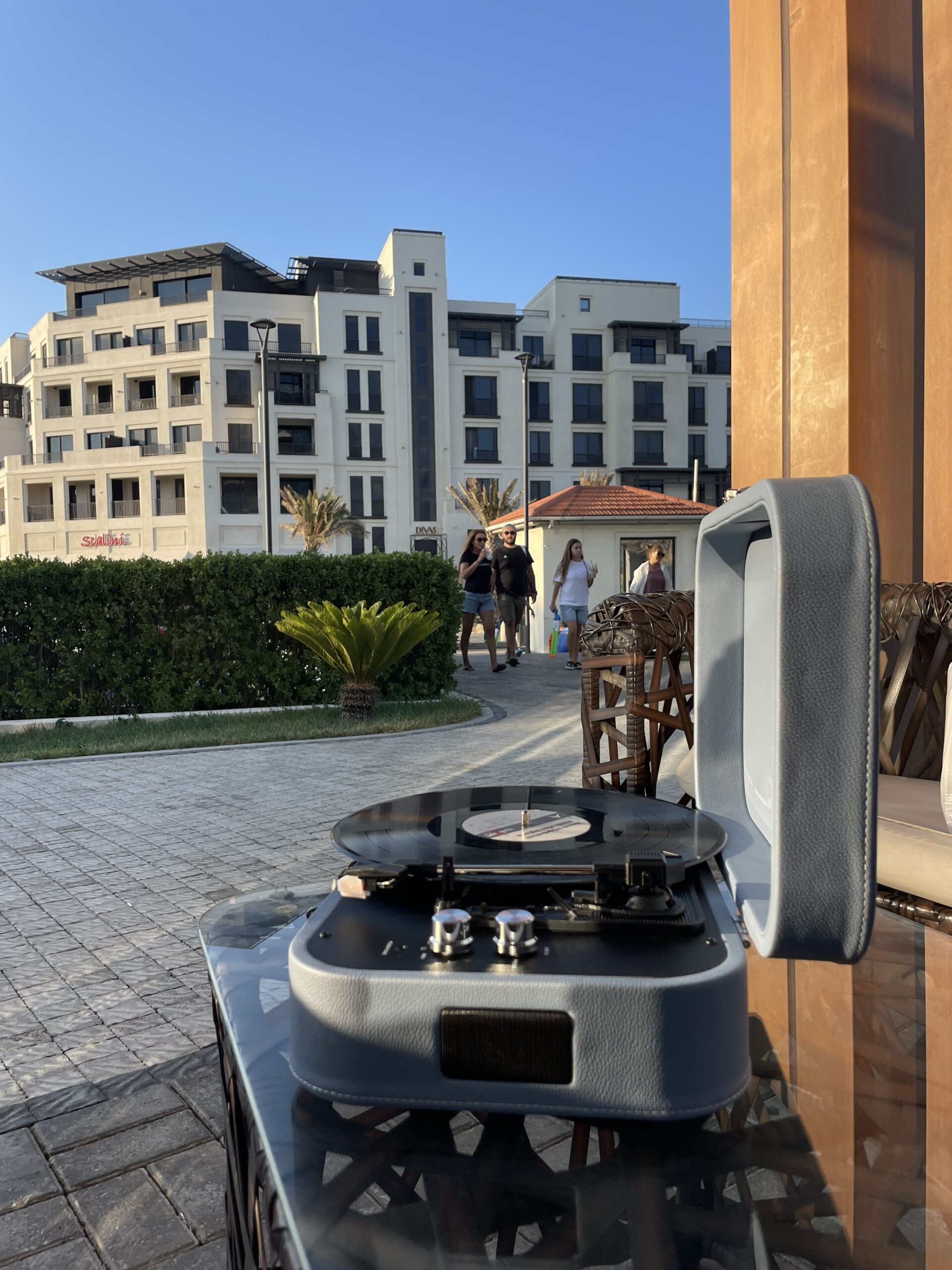 Gramofon-val oxuducu | retro pikap | Nostolji musiqi mavi Oval - Image 7