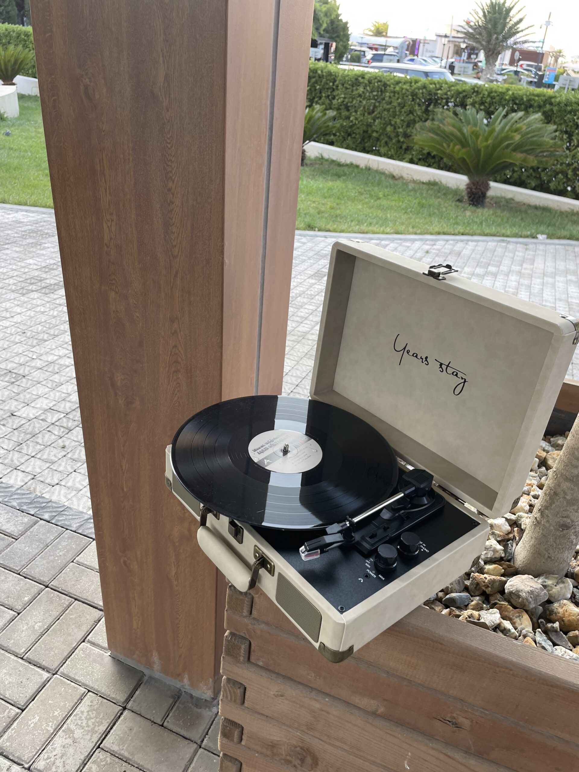 Gramofon-val oxuducu | retro pikap | Nostolji musiqi çirkli bəyaz - Image 3