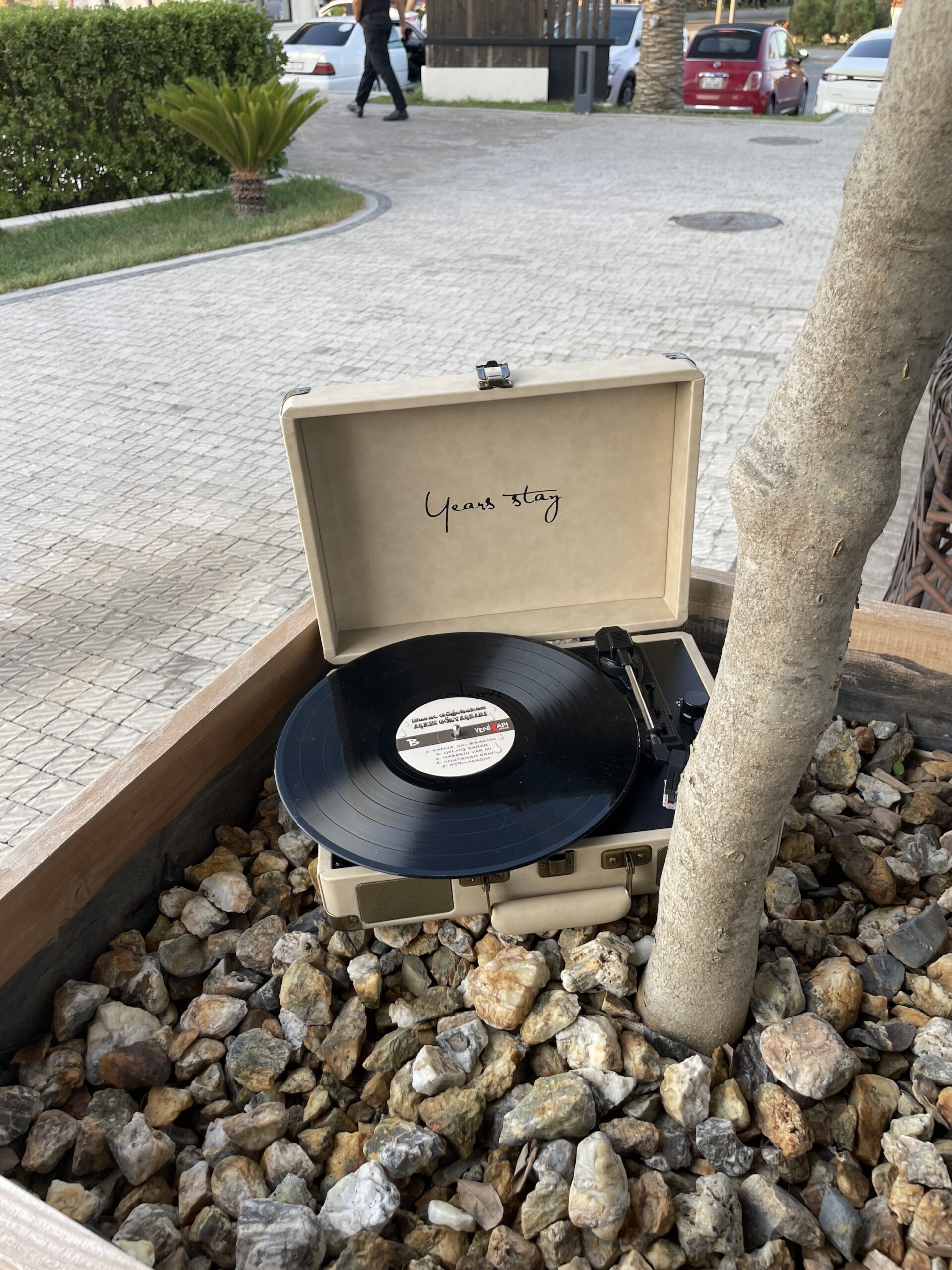 Gramofon-val oxuducu | retro pikap | Nostolji musiqi çirkli bəyaz - Image 2