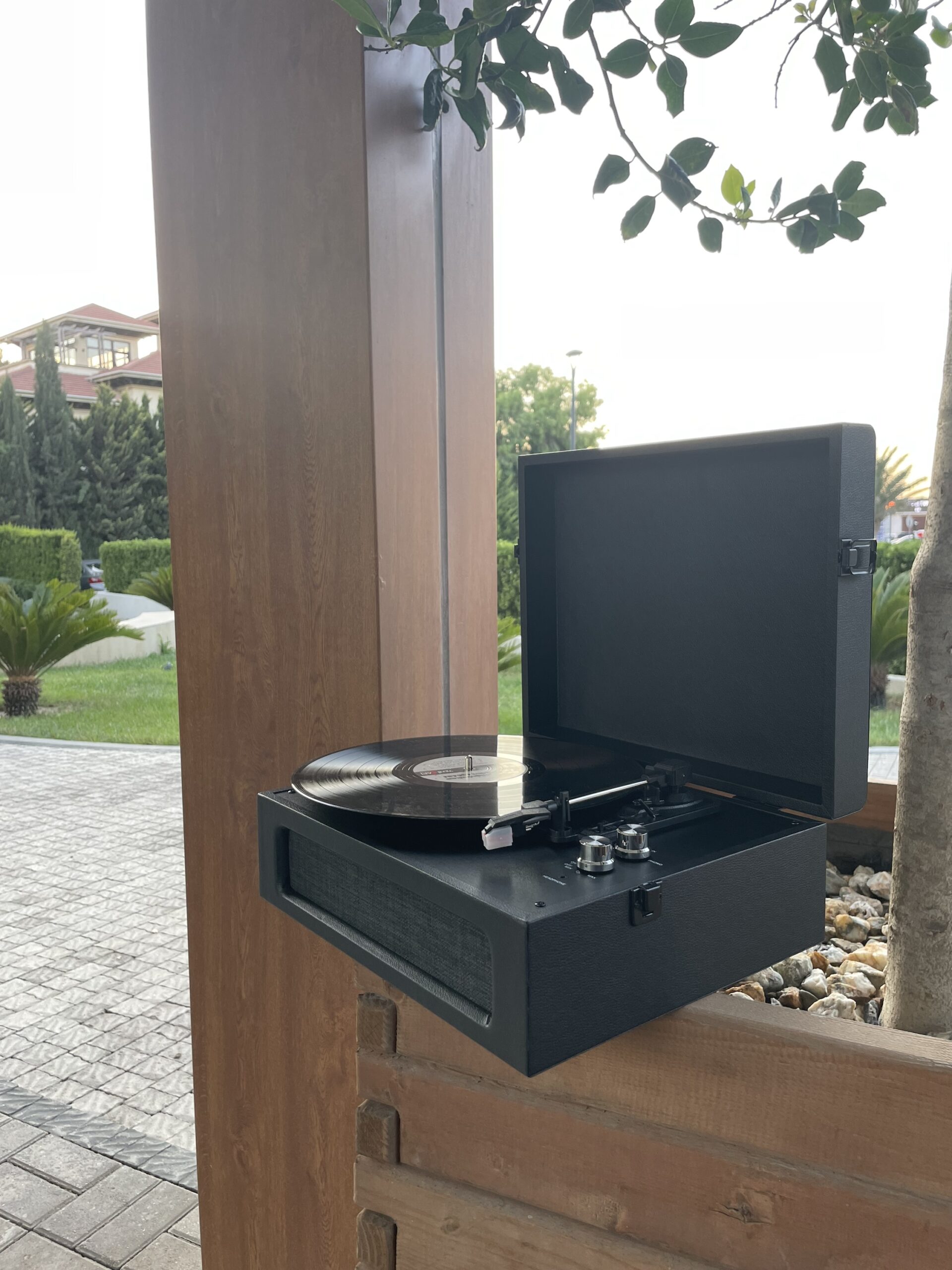 Gramofon-val oxuducu | retro pikap | Nostolji musiqi qara croslet model - Image 2