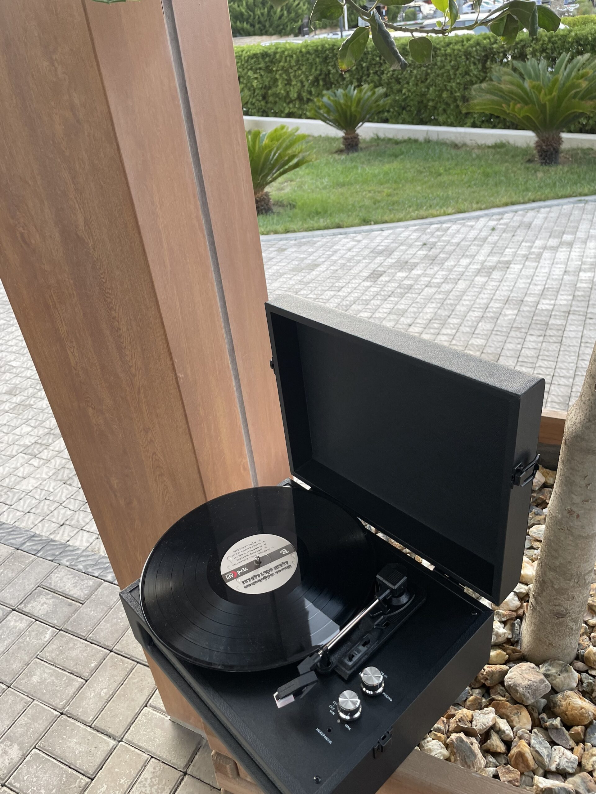 Gramofon-val oxuducu | retro pikap | Nostolji musiqi qara croslet model - Image 10