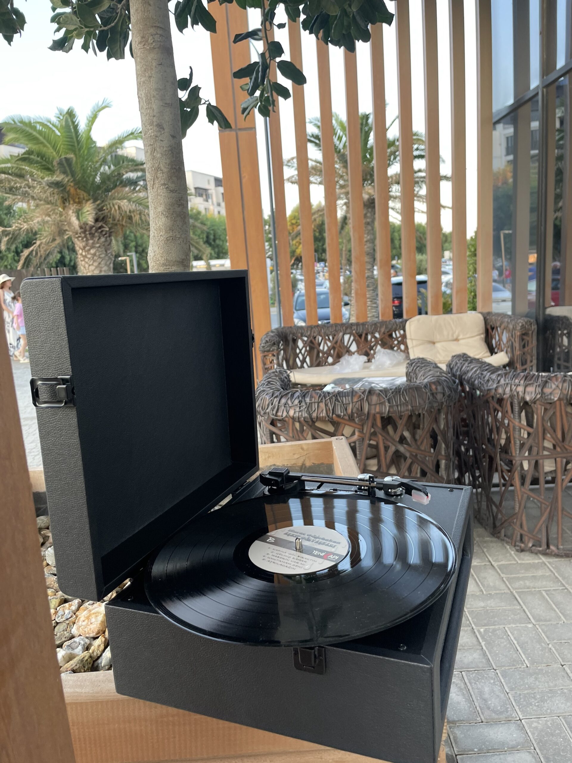 Gramofon-val oxuducu | retro pikap | Nostolji musiqi qara croslet model - Image 8