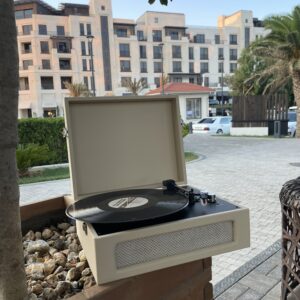 Gramofon-val oxuducu | retro pikap | Nostolji musiqi bəyaz croslet model