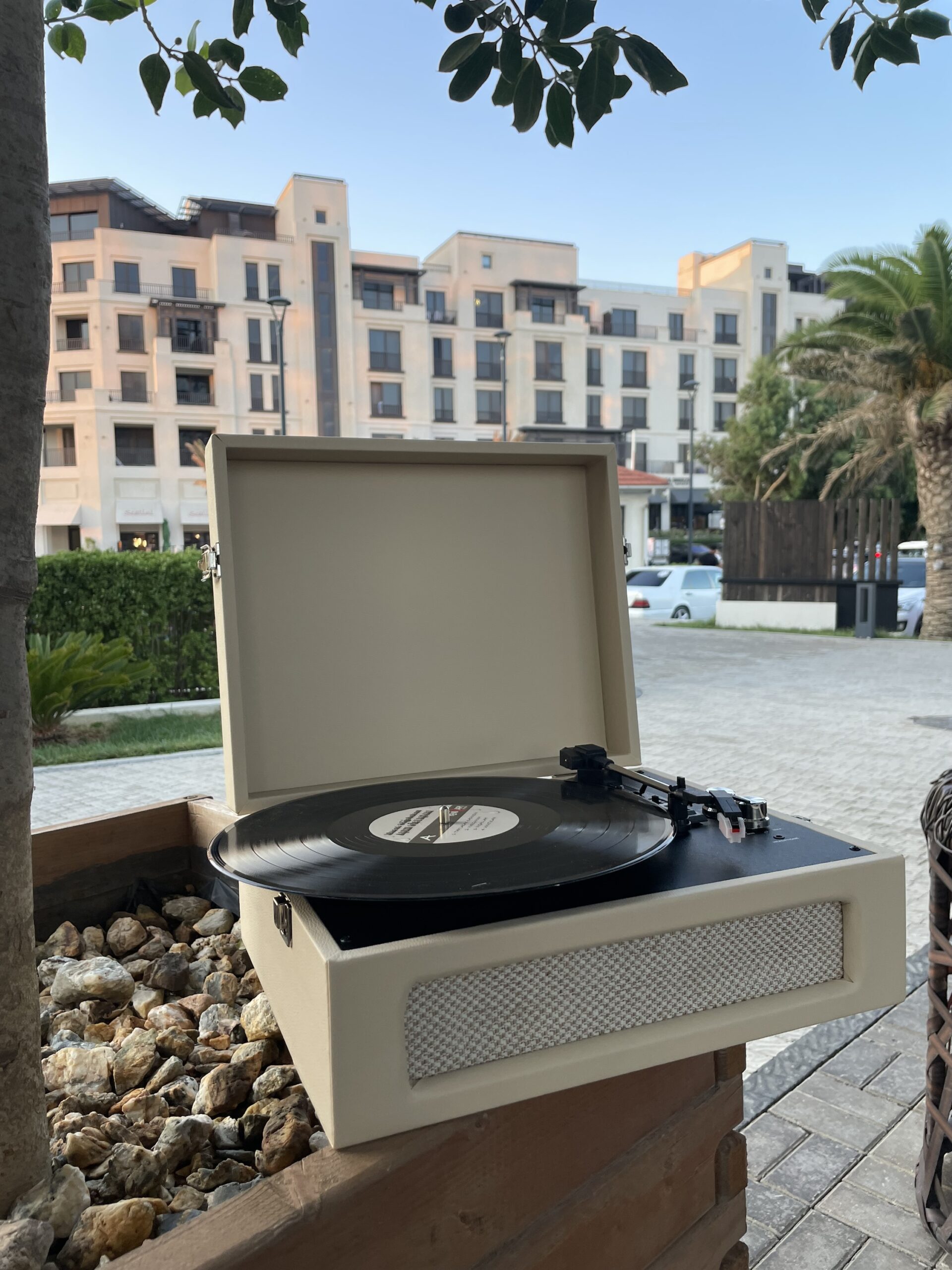 Gramofon-val oxuducu | retro pikap | Nostolji musiqi bəyaz croslet model - Image 6